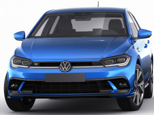 vw polo 2022 3D Model