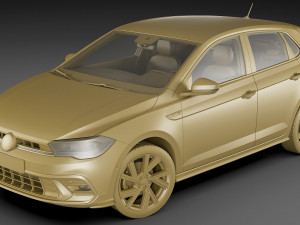 vw polo 2022 3D Model