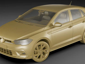 vw polo 2022 3D Model