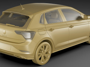 vw polo 2022 3D Model