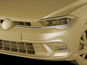 vw polo 2022 3D Model
