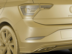 vw polo 2022 3D Model