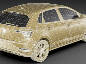 vw polo 2022 3D Model