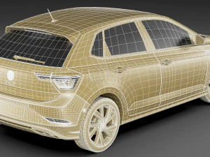 vw polo 2022 3D Model
