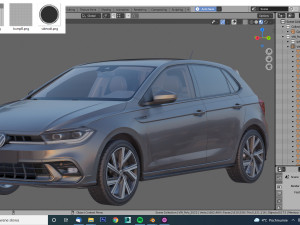vw polo 2022 3D Model