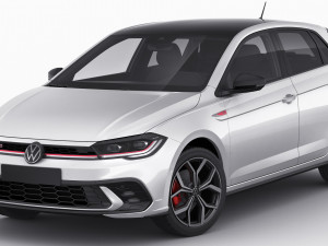 volkswagen polo gti 2022 3Dモデル