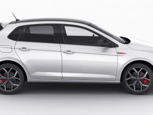 volkswagen polo gti 2022 3Dモデル
