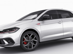 volkswagen polo gti 2022 3Dモデル
