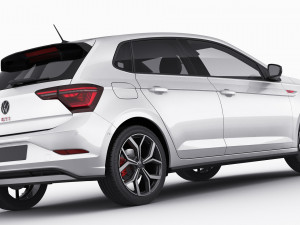 volkswagen polo gti 2022 3Dモデル