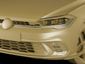 volkswagen polo gti 2022 3Dモデル