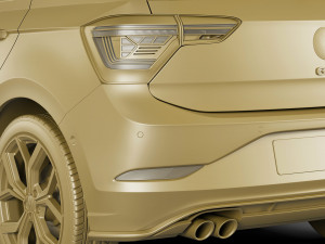 volkswagen polo gti 2022 3Dモデル