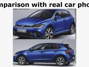 volkswagen polo gti 2022 3Dモデル