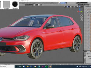 volkswagen polo gti 2022 3Dモデル