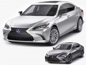 Lexus ES 2022 und F-Sport 3D Modell