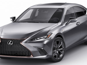 lexus es 2022 and f-sport 3D 模型