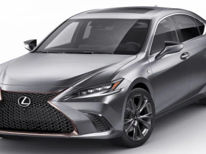 lexus es 2022 and f-sport 3D Model