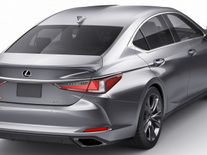lexus es 2022 and f-sport 3D 模型