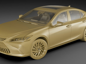 lexus es 2022 and f-sport 3D 模型
