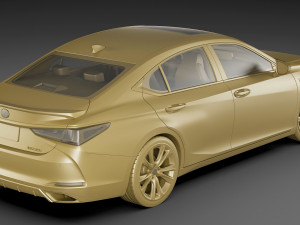 lexus es 2022 and f-sport 3D 模型