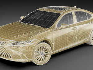 lexus es 2022 and f-sport 3D 模型