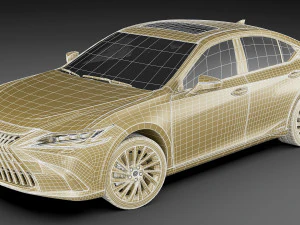 lexus es 2022 and f-sport 3D Model