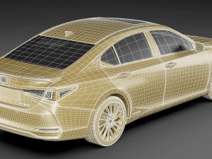 lexus es 2022 and f-sport 3D Model