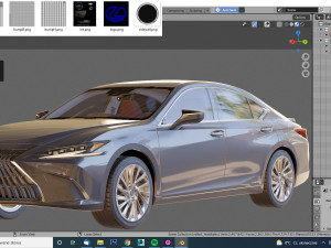 lexus es 2022 and f-sport 3D 模型