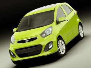kia picanto 2012 5door 3D Model