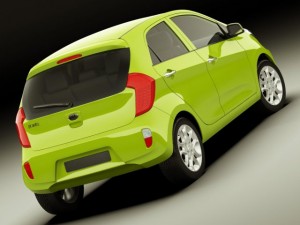 kia picanto 2012 5door 3Dモデル