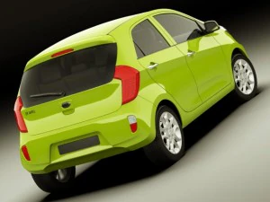 kia picanto 2012 5door 3D Model