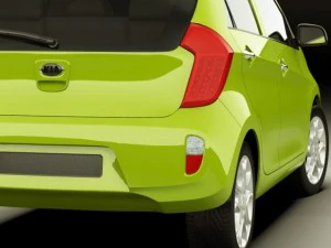 kia picanto 2012 5door 3D Model