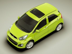 kia picanto 2012 5door 3Dモデル