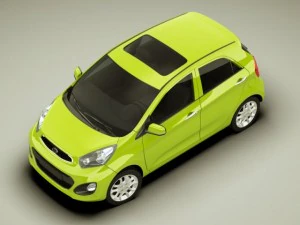 kia picanto 2012 5door 3D Model
