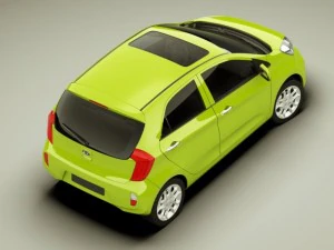 kia picanto 2012 5door 3D Model
