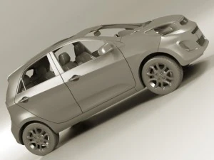 kia picanto 2012 5door 3D Model