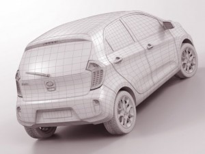 kia picanto 2012 5door 3Dモデル