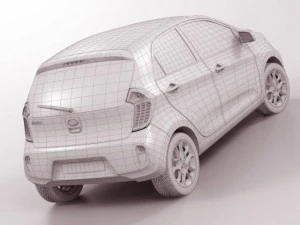 kia picanto 2012 5door 3D Model