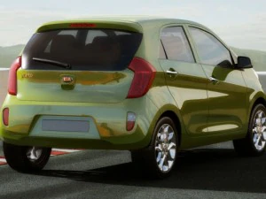 kia picanto 2012 5door 3D Model