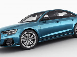 audi a8-s-line and s8 2022 3D Model