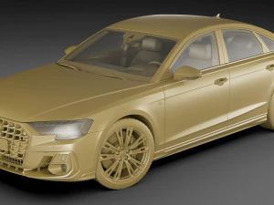 audi a8-s-line and s8 2022 3D Model