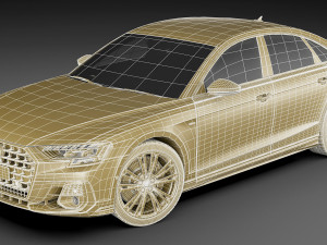 audi a8-s-line and s8 2022 3D Model