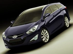 现代 i40 旅行车 2012 3D 模型