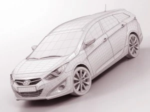 hyundai i40 wagon 2012 3D Model