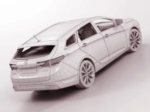 hyundai i40 wagon 2012 3D Model