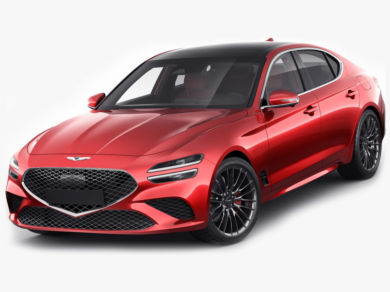 genesis g70 2022 3D Model .c4d .max .obj .3ds .fbx .stl .blend