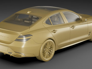 genesis g70 2022 3D Модель