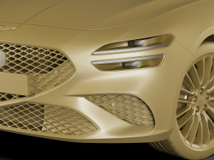 genesis g70 2022 3D Модель
