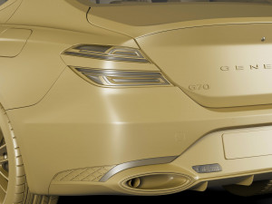 genesis g70 2022 3D Модель