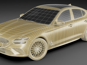 genesis g70 2022 3D Модель
