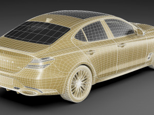 genesis g70 2022 3D Модель